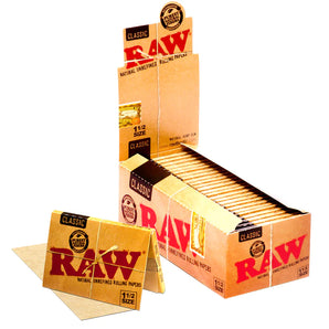 Raw Classic 1 1/2 Size 25 Packs Per Box