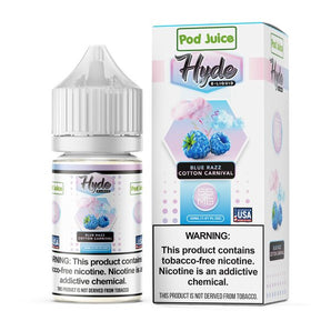 Pod Juice Hyde 30ML Synthetic Salts Blue Razz Cotton Carnival 35/55MG NIC