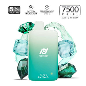 Pod Pocket Clear & Tobacco Flavors Disposable 5% NIC